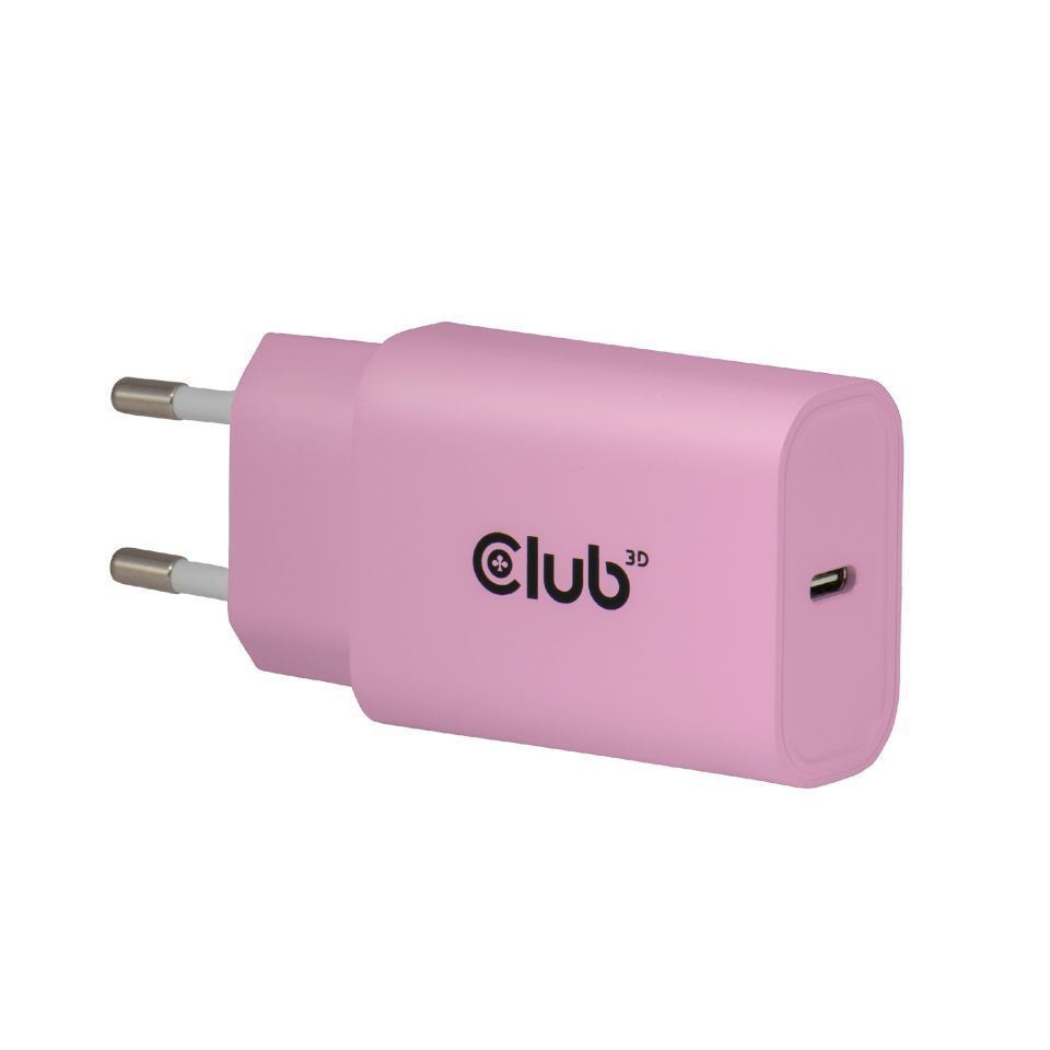 Club3D USB-C Charger 30W Pink (2-Pack) Club3D USB-C Charger 30W Pink (2-Pack)