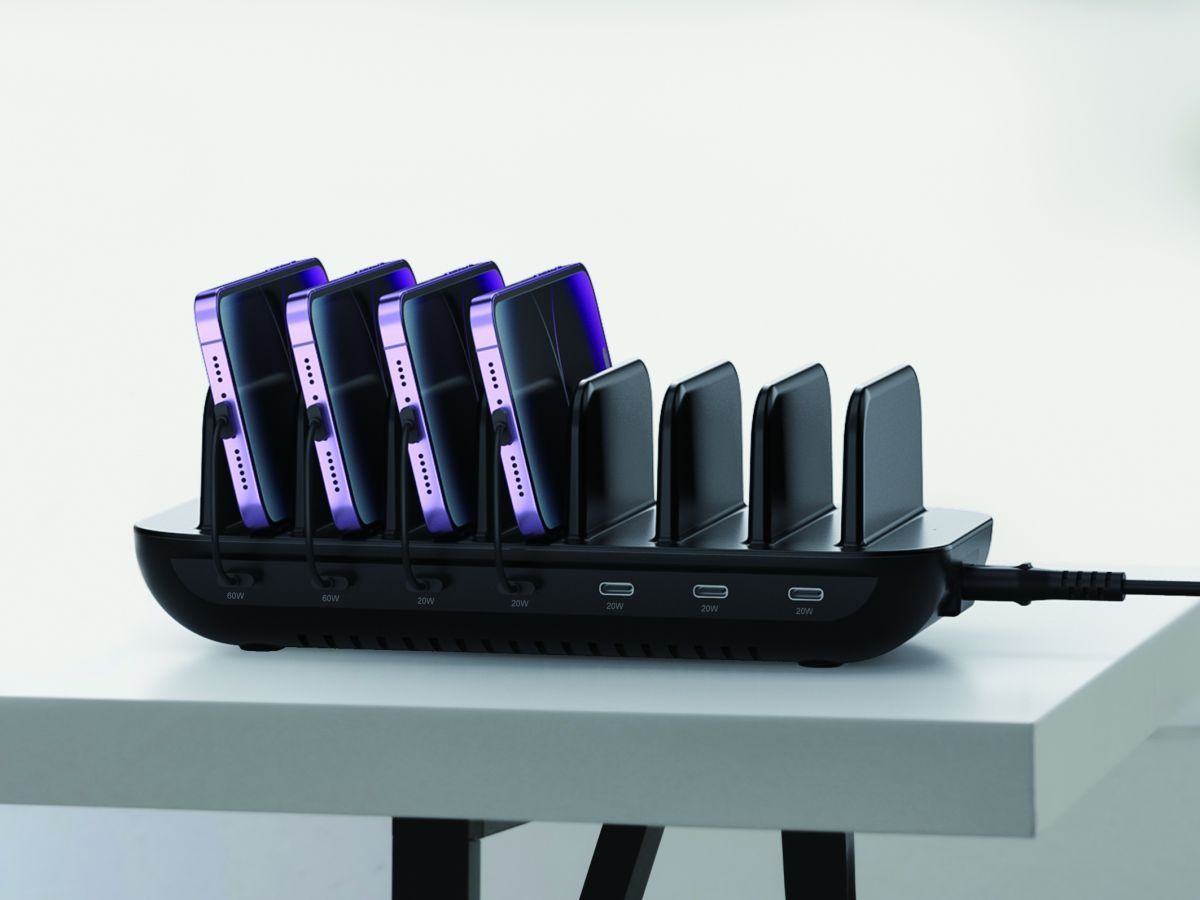Conceptronic OZUL07B 160W 7-Port USB PD Charging Station Conceptronic OZUL07B 160W 7-Port USB PD Charging Station