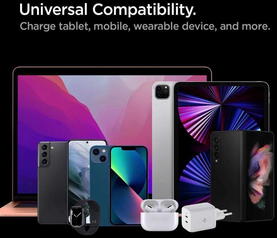 Spigen PE2106 ArcStation Wall Charger White Spigen PE2106 ArcStation Wall Charger White