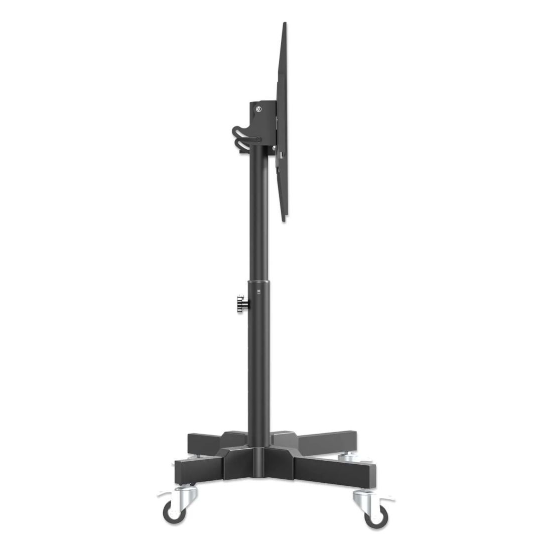 Manhattan Compact Height-Adjustable TV Cart 23"-70" Black