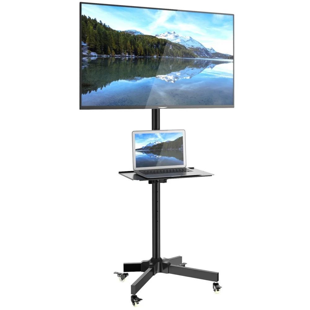TECHLY Trolley Floor Stand LCD/LED/Plasma 23"-55" Black TECHLY Trolley Floor Stand LCD/LED/Plasma 23"-55" Black