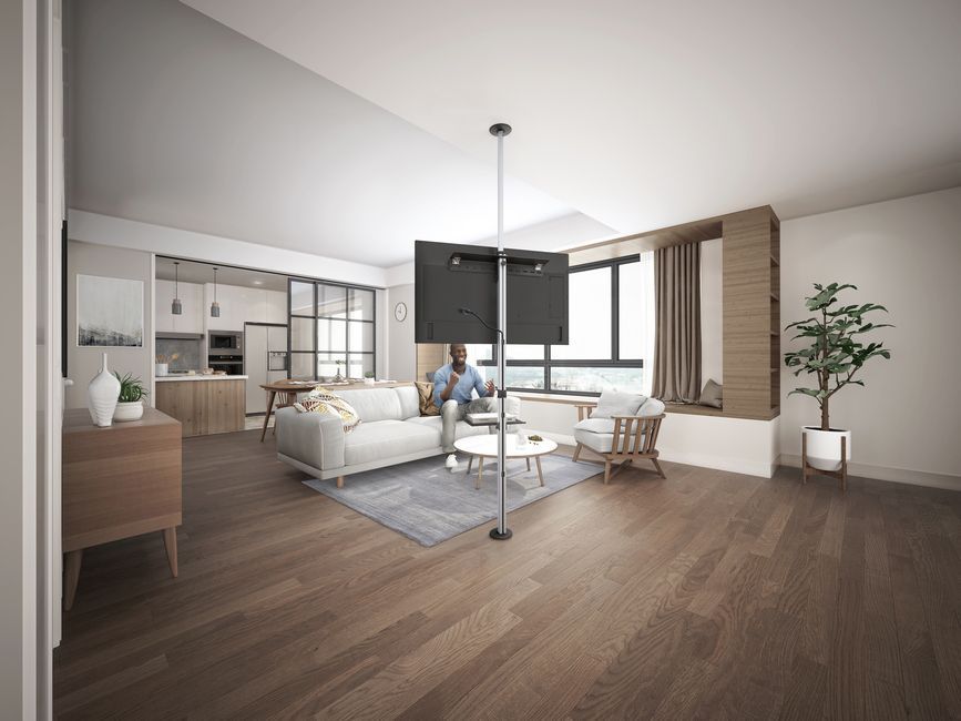 EQuip 650621 37"-70" Floor-to-Ceiling TV Bracket