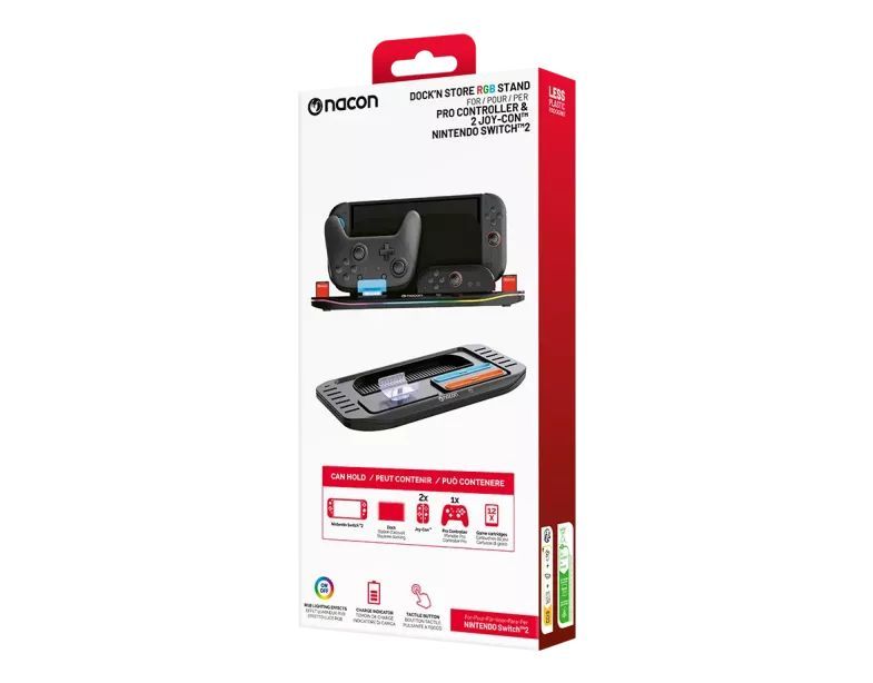 Nacon Dock’n Store RGB Charging Stand for Nintendo Switch 2 Nacon Dock’n Store RGB Charging Stand for Nintendo Switch 2