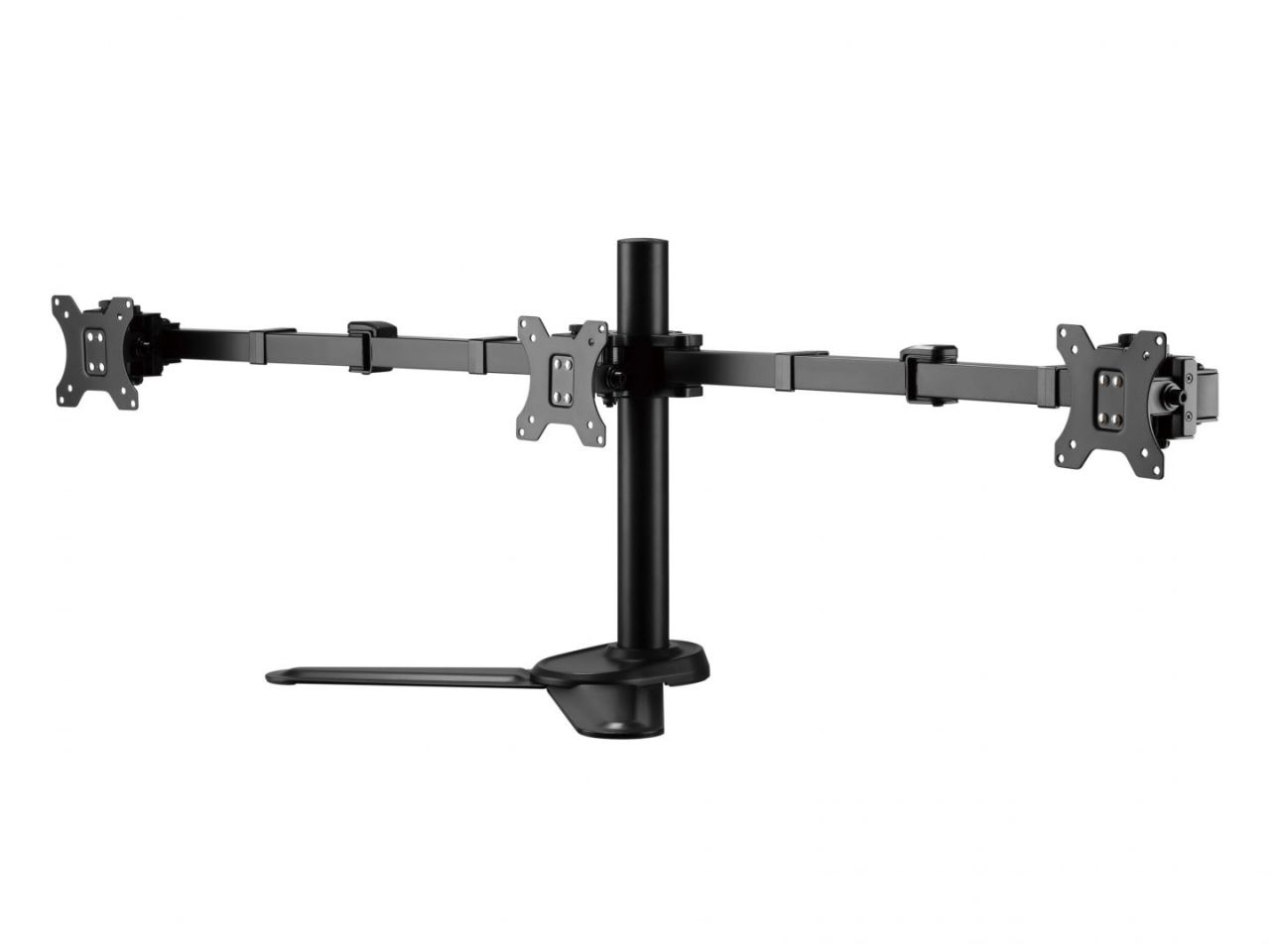 EQuip 17"-27" Articulating Triple Monitor Tabletop Stand Black EQuip 17"-27" Articulating Triple Monitor Tabletop Stand Black