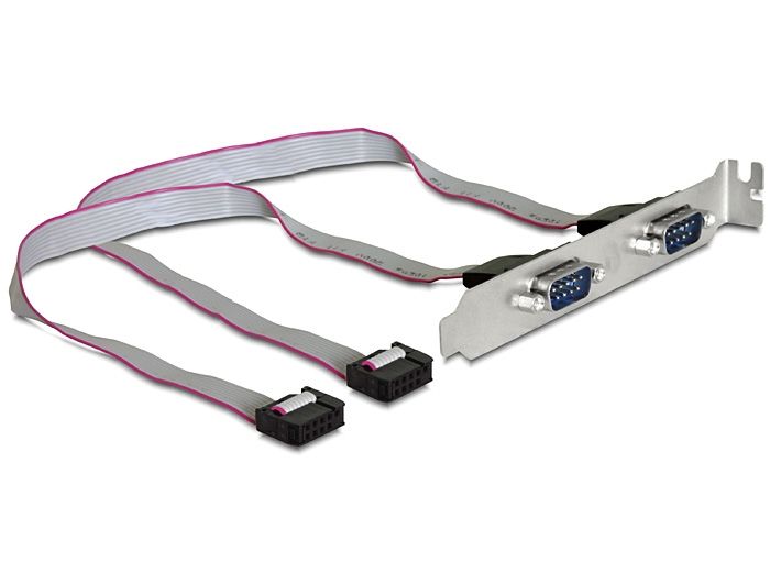 DeLock Slotbracket > 2x serial Pin layout: 1:1 DeLock Slotbracket > 2x serial Pin layout: 1:1