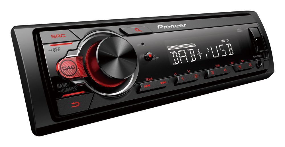 Pioneer MVH-130DAB AutóHiFi fejegység Black