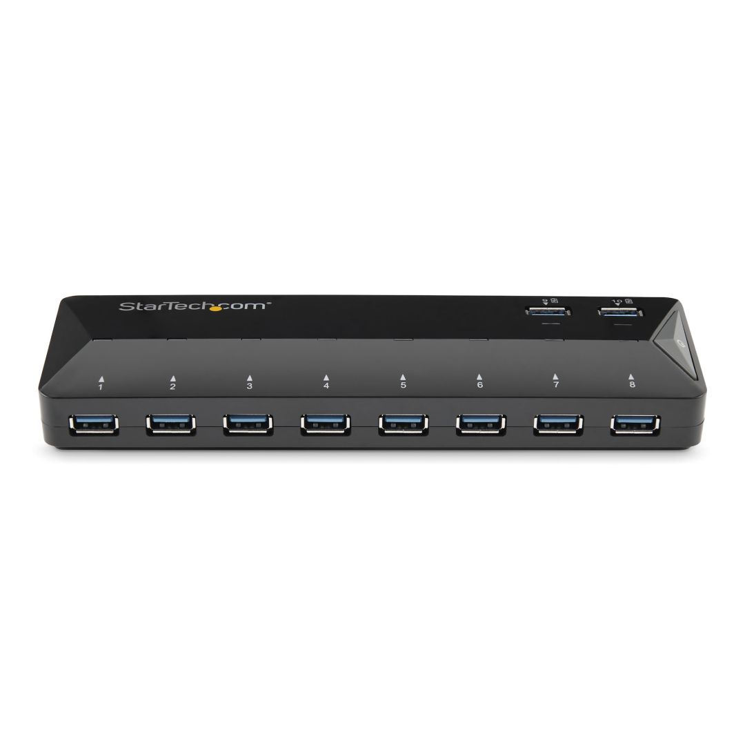 Startech 10-portos USB3.0 HUB Black