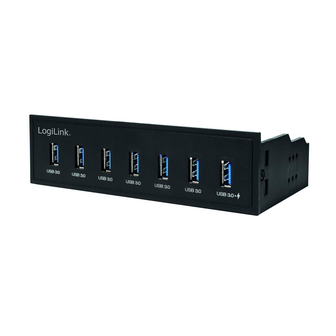 Logilink UA0342 USB3.0 7-port Hub including 1 Charging port Black