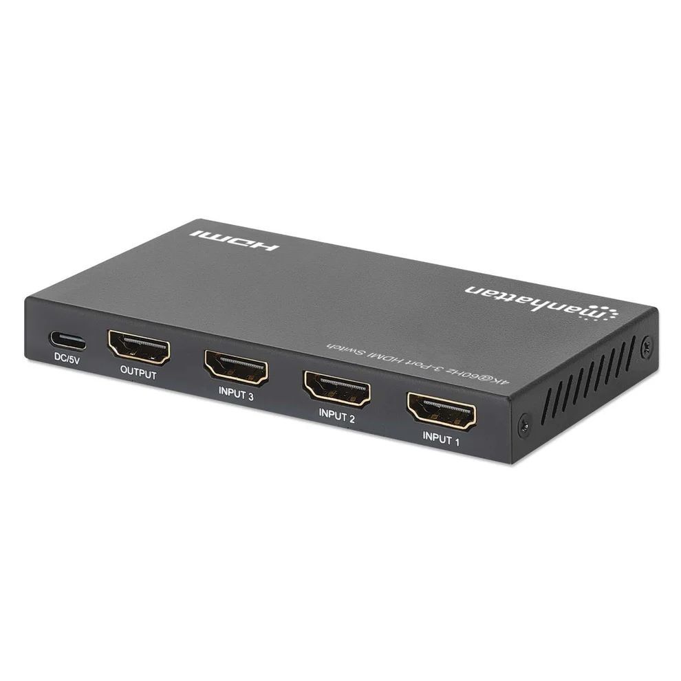 Manhattan 4K 60Hz 3-Port HDMI Switch