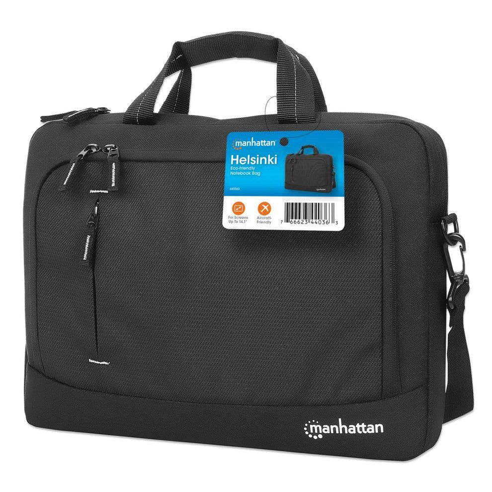 Manhattan Helsinki Eco-friendly Laptop Bag 14,1" Black Manhattan Helsinki Eco-friendly Laptop Bag 14,1" Black