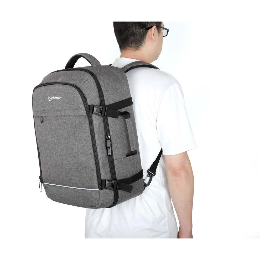Manhattan Rome Laptop Travel Backpack 17,3" Grey