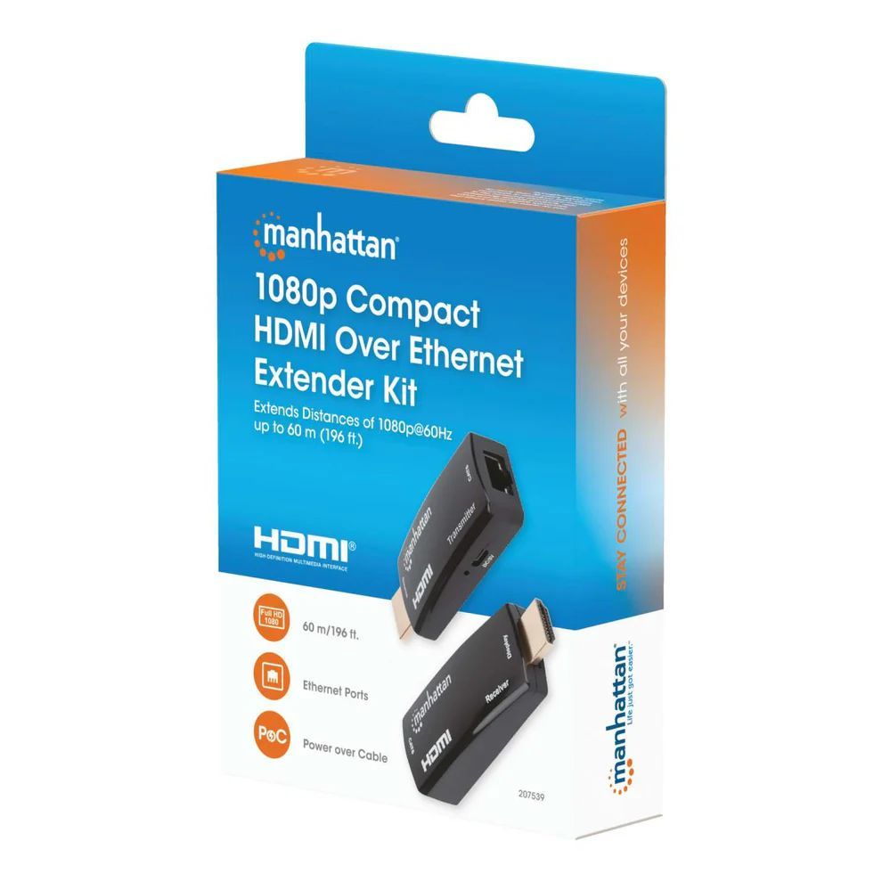 Manhattan 1080p Compact HDMI over Ethernet Extender Kit Manhattan 1080p Compact HDMI over Ethernet Extender Kit