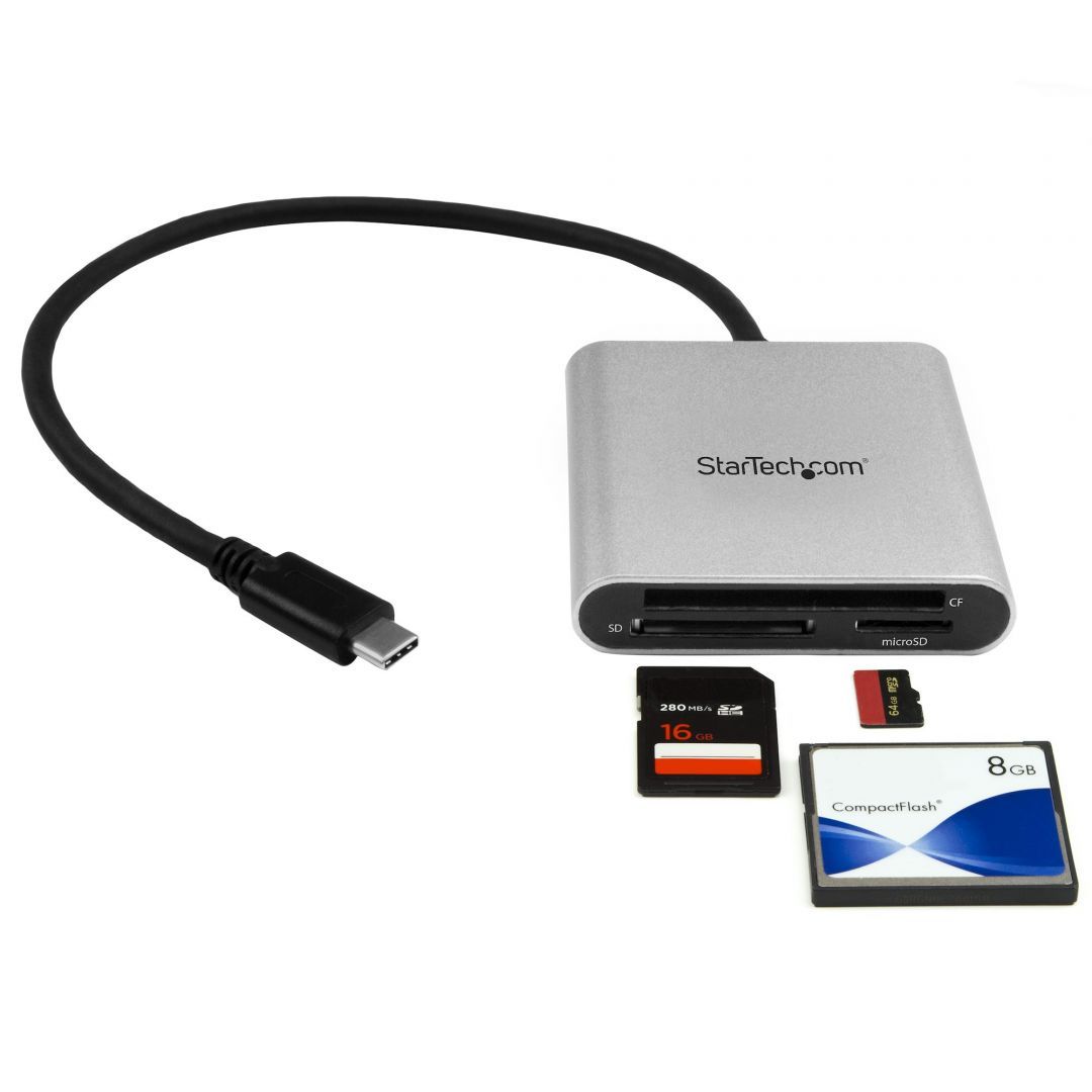 Startech USB 3.0 Flash Memory Multi-Card Reader / Writer with USB-C Startech USB 3.0 Flash Memory Multi-Card Reader / Writer with USB-C
