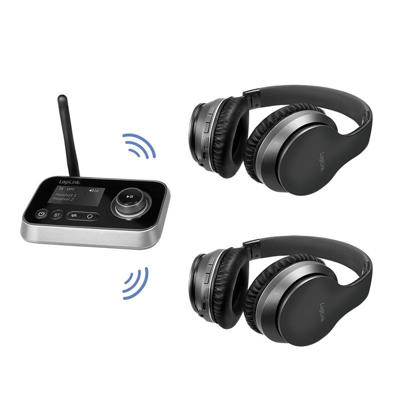 Logilink Bluetooth 5.0 audio transmitter and receiver Black Logilink Bluetooth 5.0 audio transmitter and receiver Black