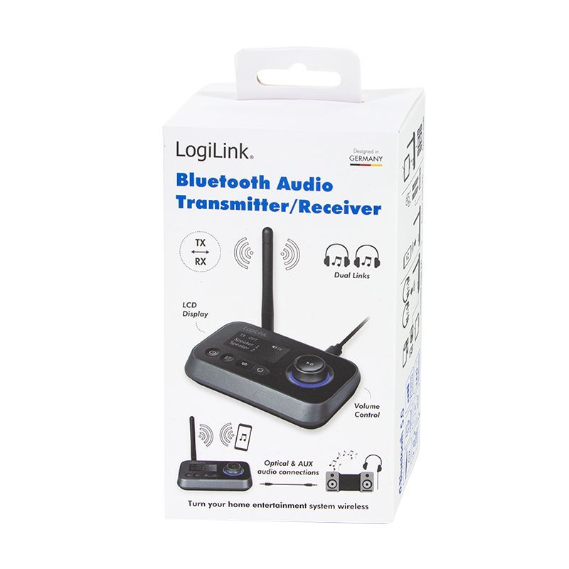 Logilink Bluetooth 5.0 audio transmitter and receiver Black Logilink Bluetooth 5.0 audio transmitter and receiver Black