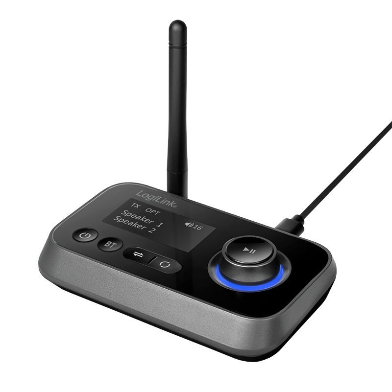 Logilink Bluetooth 5.0 audio transmitter and receiver Black Logilink Bluetooth 5.0 audio transmitter and receiver Black