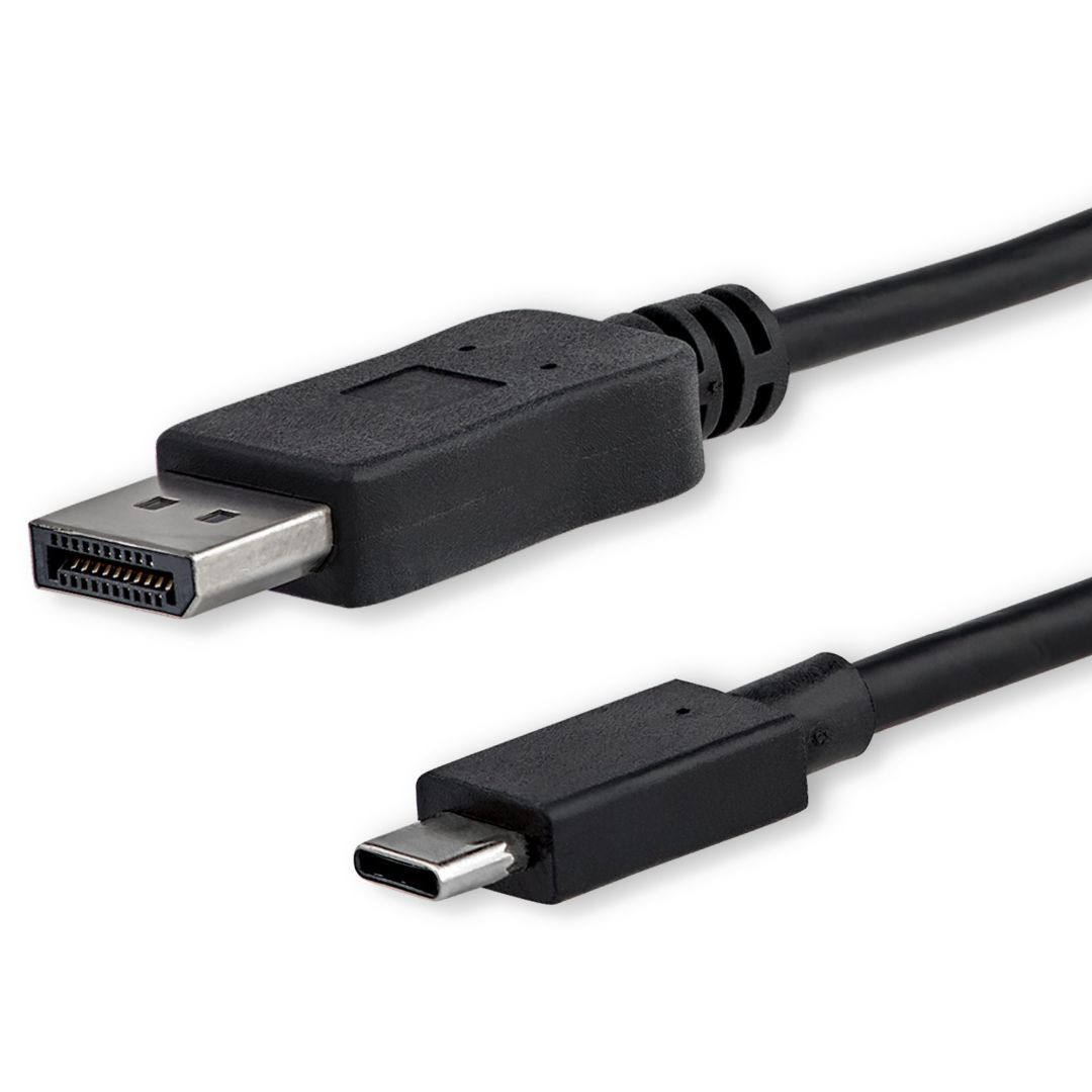 Startech USB-C to DisplayPort 4K Adapter Cable 1,8m Black Startech USB-C to DisplayPort 4K Adapter Cable 1,8m Black