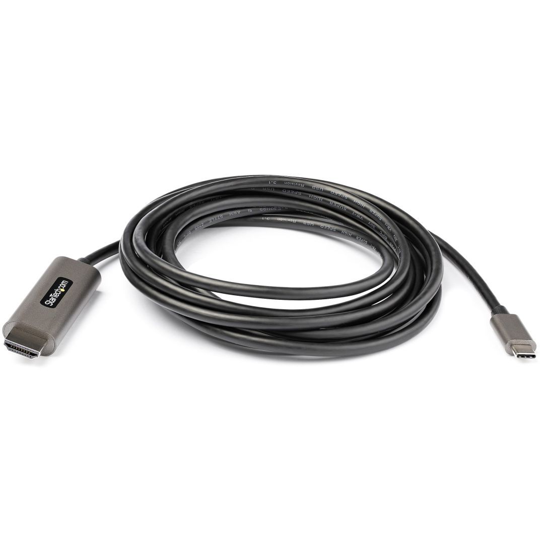 Startech USB-C to HDMI 4K Cable 3m Black Startech USB-C to HDMI 4K Cable 3m Black