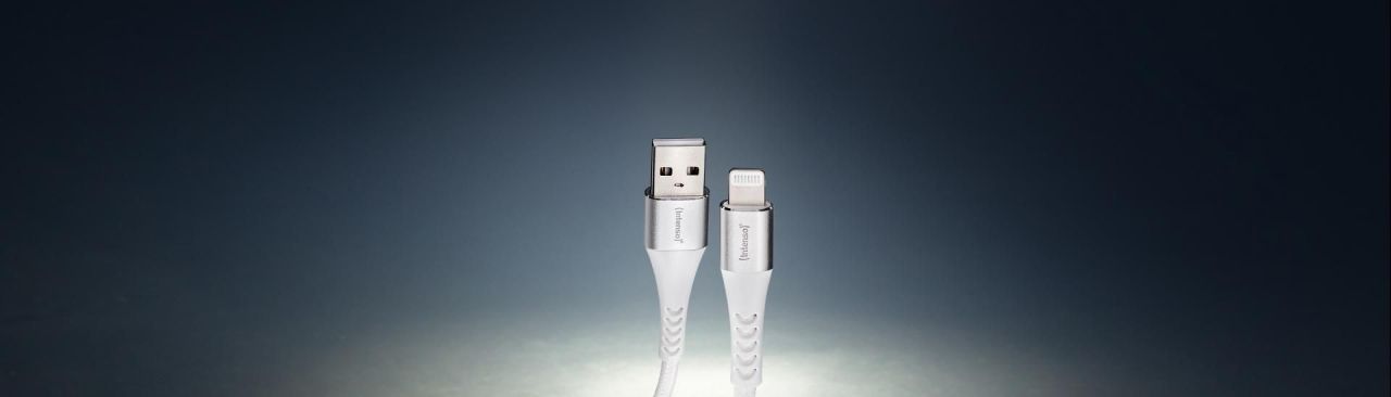 Intenso USB-A to Lightning male/male cable 1,5m White Intenso USB-A to Lightning male/male cable 1,5m White