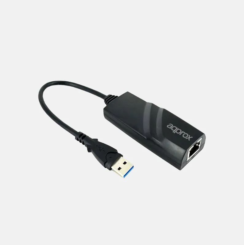 Approx APPC07GV3 USB 3.0 Ethernet Adapter Black Approx APPC07GV3 USB 3.0 Ethernet Adapter Black