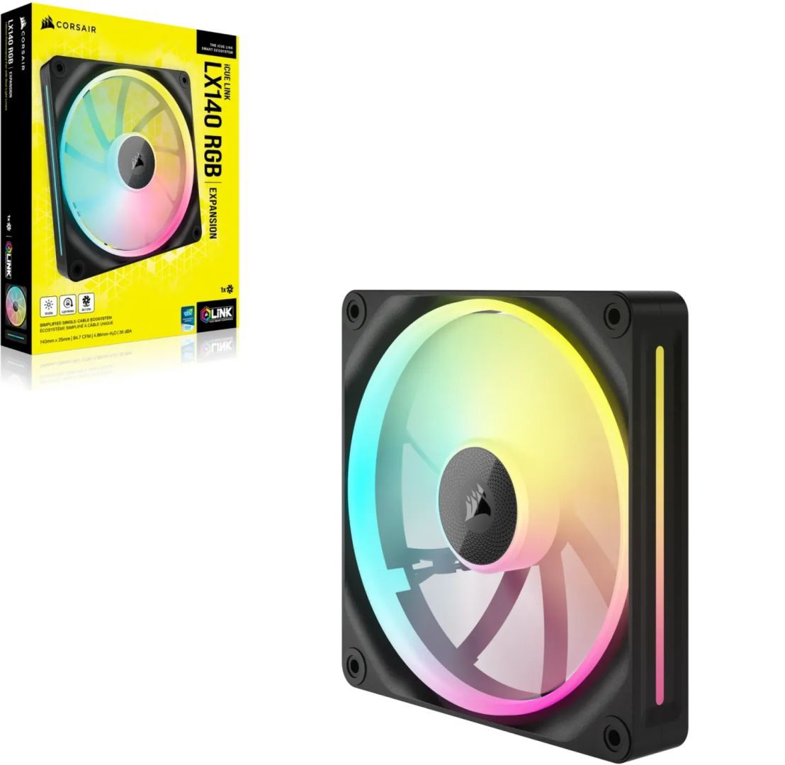 Corsair iCUE LINK LX140 RGB 140mm PWM Black Corsair iCUE LINK LX140 RGB 140mm PWM Black