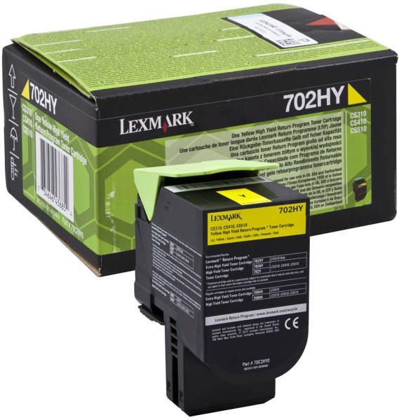 Lexmark 70C2HY0/702HY XL Yellow toner Lexmark 70C2HY0/702HY XL Yellow toner