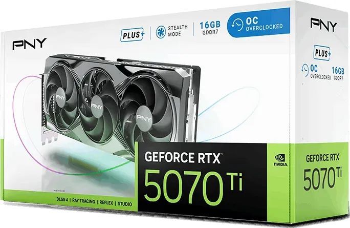 PNY GeForce RTX5070TI 16GB DDR7 GAMING TRIPLE FAN PLUS OC