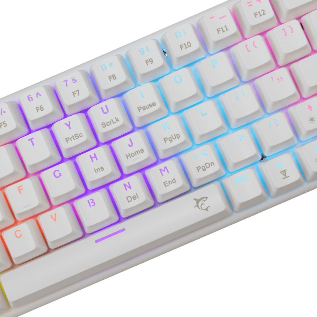White Shark Wakizashi 2 Red Switches Gaming Keyboard White US White Shark Wakizashi 2 Red Switches Gaming Keyboard White US