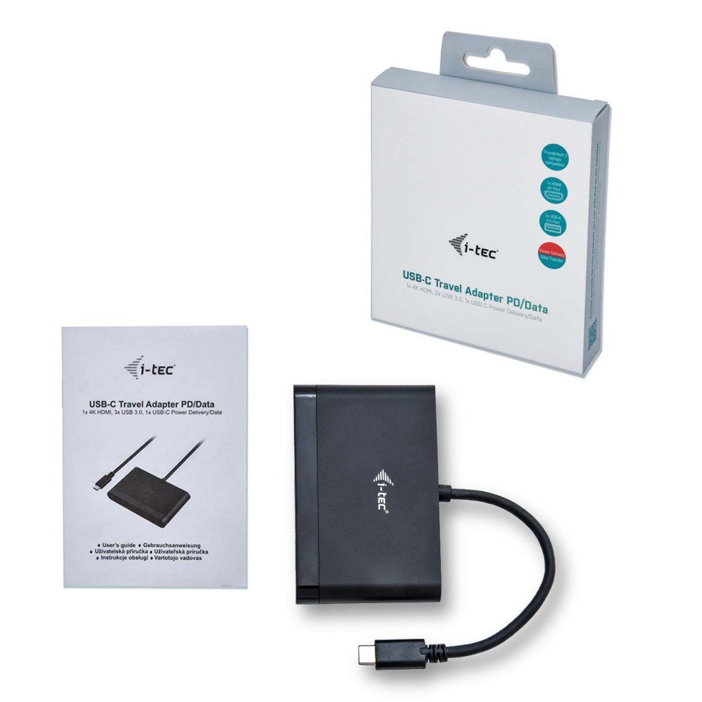 I-TEC USB C HDMI Travel Adapter PD/Data Black I-TEC USB C HDMI Travel Adapter PD/Data Black
