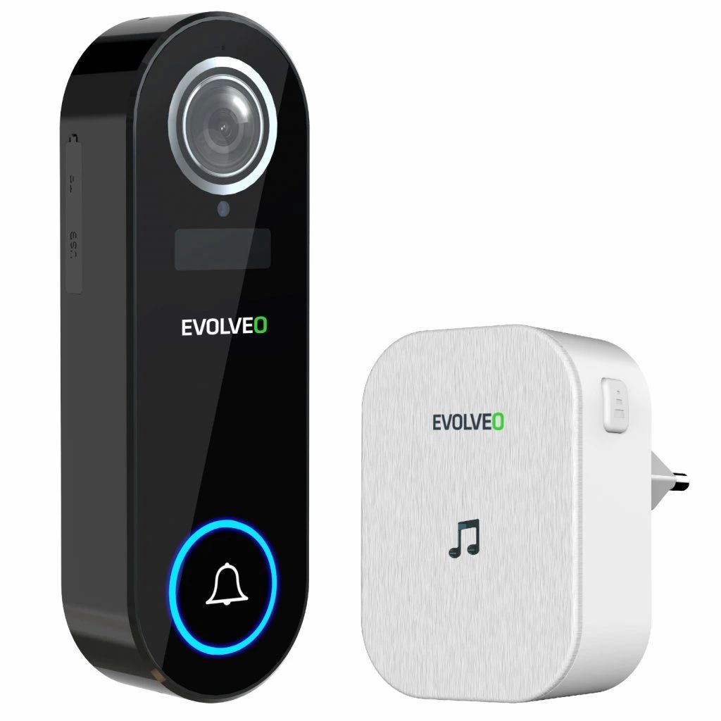 Evolveo Ringo DB2 vezeték nélküli intelligens video csengő + aljzat csengő Evolveo Ringo DB2 vezeték nélküli intelligens video csengő + aljzat csengő