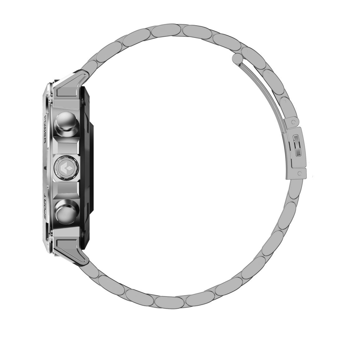 GARETT Atom Smartwatch Silver Steel GARETT Atom Smartwatch Silver Steel