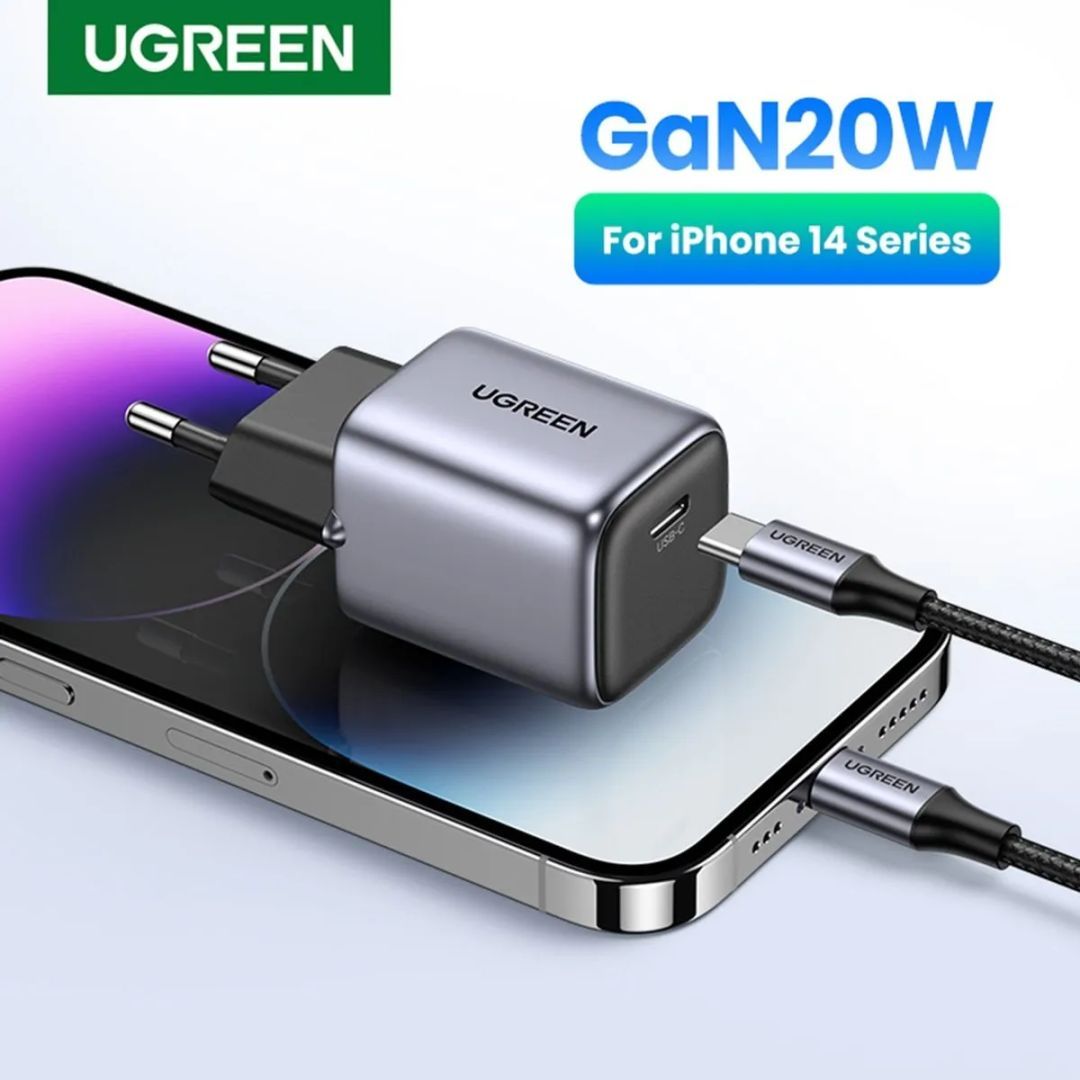 UGREEN X512 20W 1X USB-C Power Adapter Grey