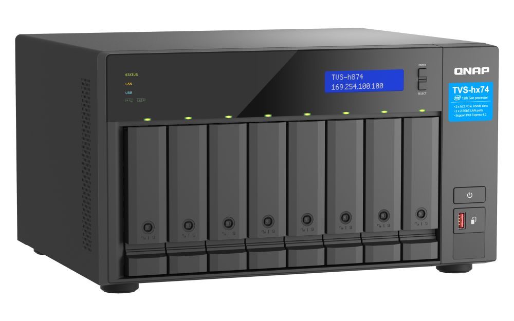 QNAP NAS TVS-H874X-I9-64G (64GB) (8xHDD + 2xM.2 SSD) QNAP NAS TVS-H874X-I9-64G (64GB) (8xHDD + 2xM.2 SSD)