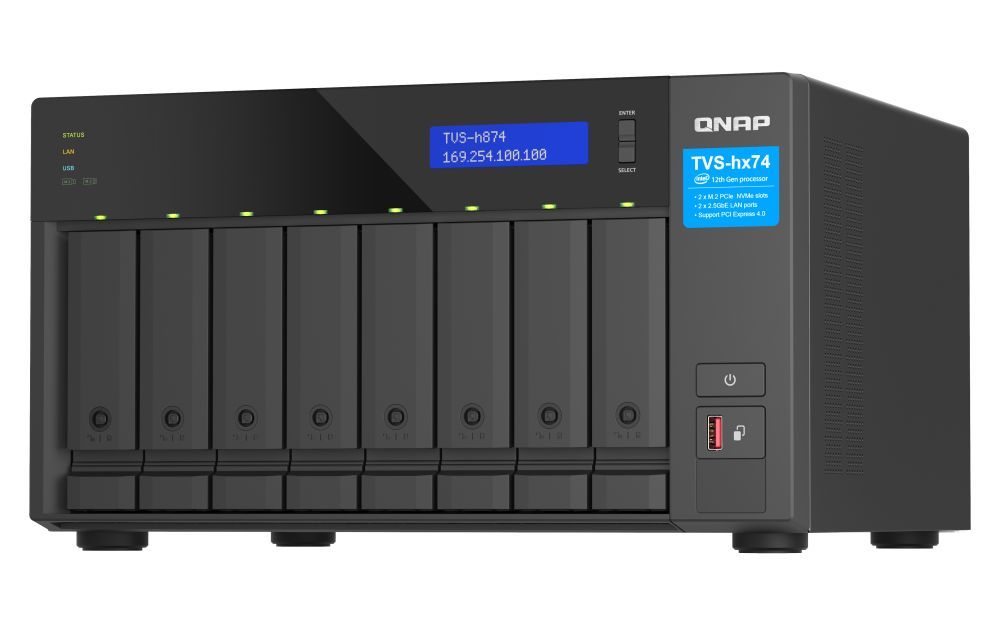 QNAP NAS TVS-H874X-I9-64G (64GB) (8xHDD + 2xM.2 SSD) QNAP NAS TVS-H874X-I9-64G (64GB) (8xHDD + 2xM.2 SSD)
