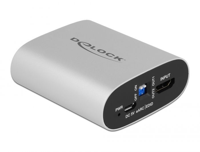 DeLock HDMI HD Audio Extractor 4K 60 Hz to HDMI with eARC