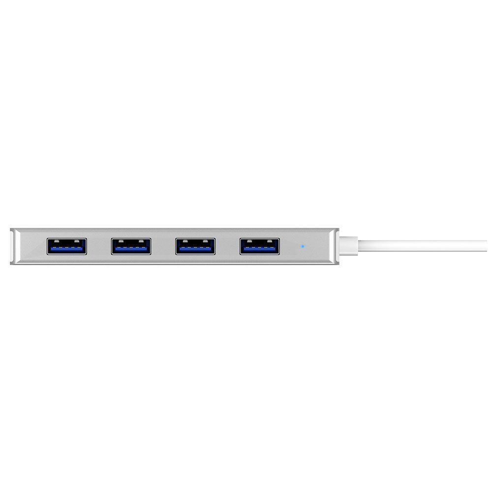 Raidsonic IcyBox IB-HUB1425-C3 4-Portos USB3.0 HUB Silver Raidsonic IcyBox IB-HUB1425-C3 4-Portos USB3.0 HUB Silver