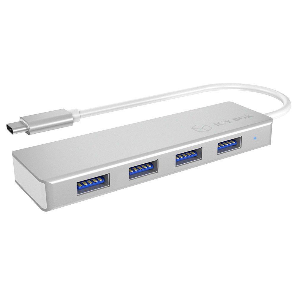 Raidsonic IcyBox IB-HUB1425-C3 4-Portos USB3.0 HUB Silver Raidsonic IcyBox IB-HUB1425-C3 4-Portos USB3.0 HUB Silver