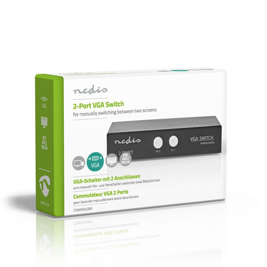 Nedis 2-port VGA Switch Nedis 2-port VGA Switch