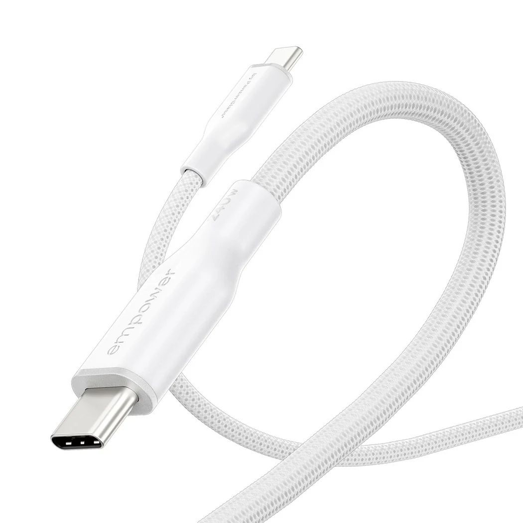 PanzerGlass 240W USB-C to USB-C USB 2.0 cable 1,2m White PanzerGlass 240W USB-C to USB-C USB 2.0 cable 1,2m White