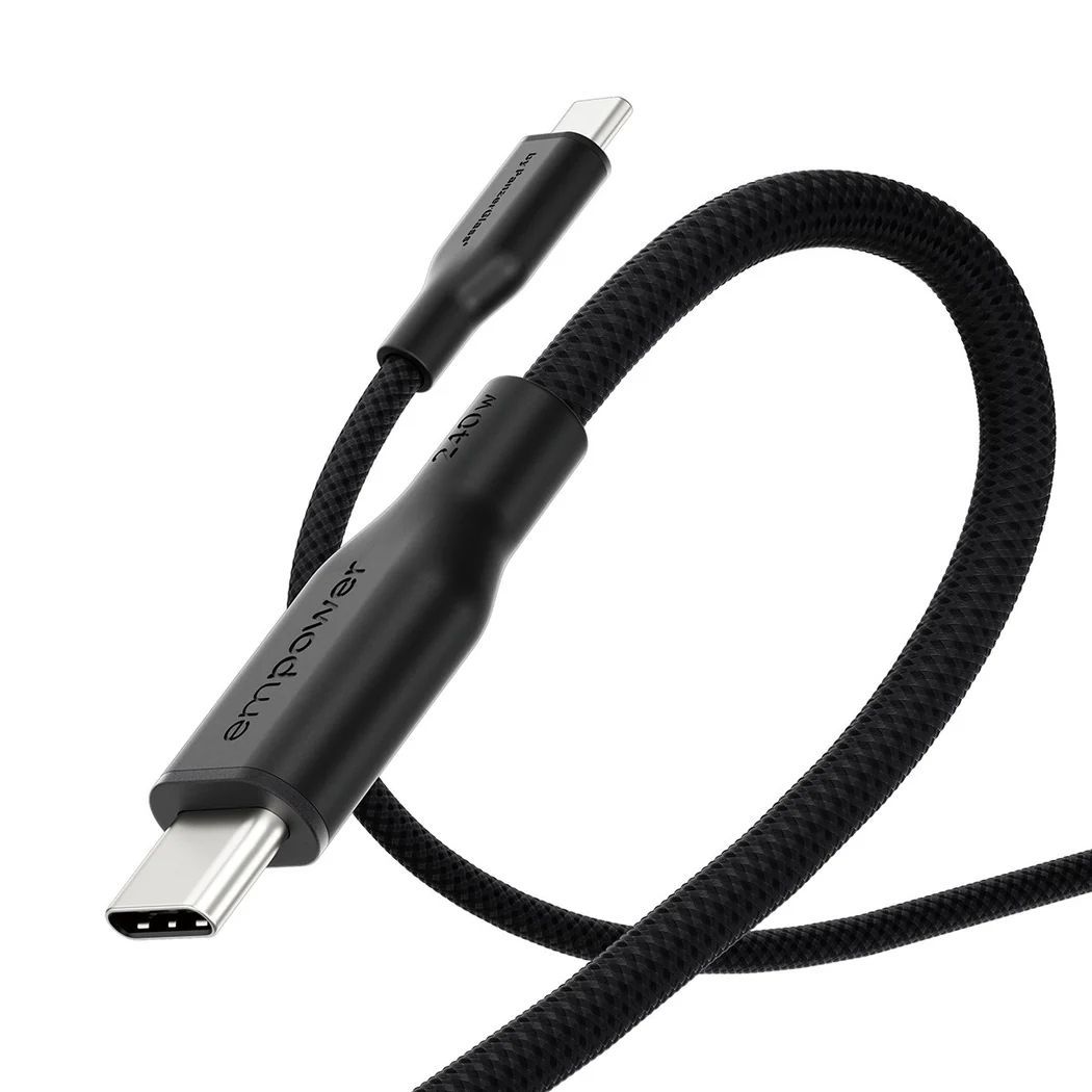PanzerGlass 240W USB-C to USB-C USB 2.0 cable 2m Black PanzerGlass 240W USB-C to USB-C USB 2.0 cable 2m Black