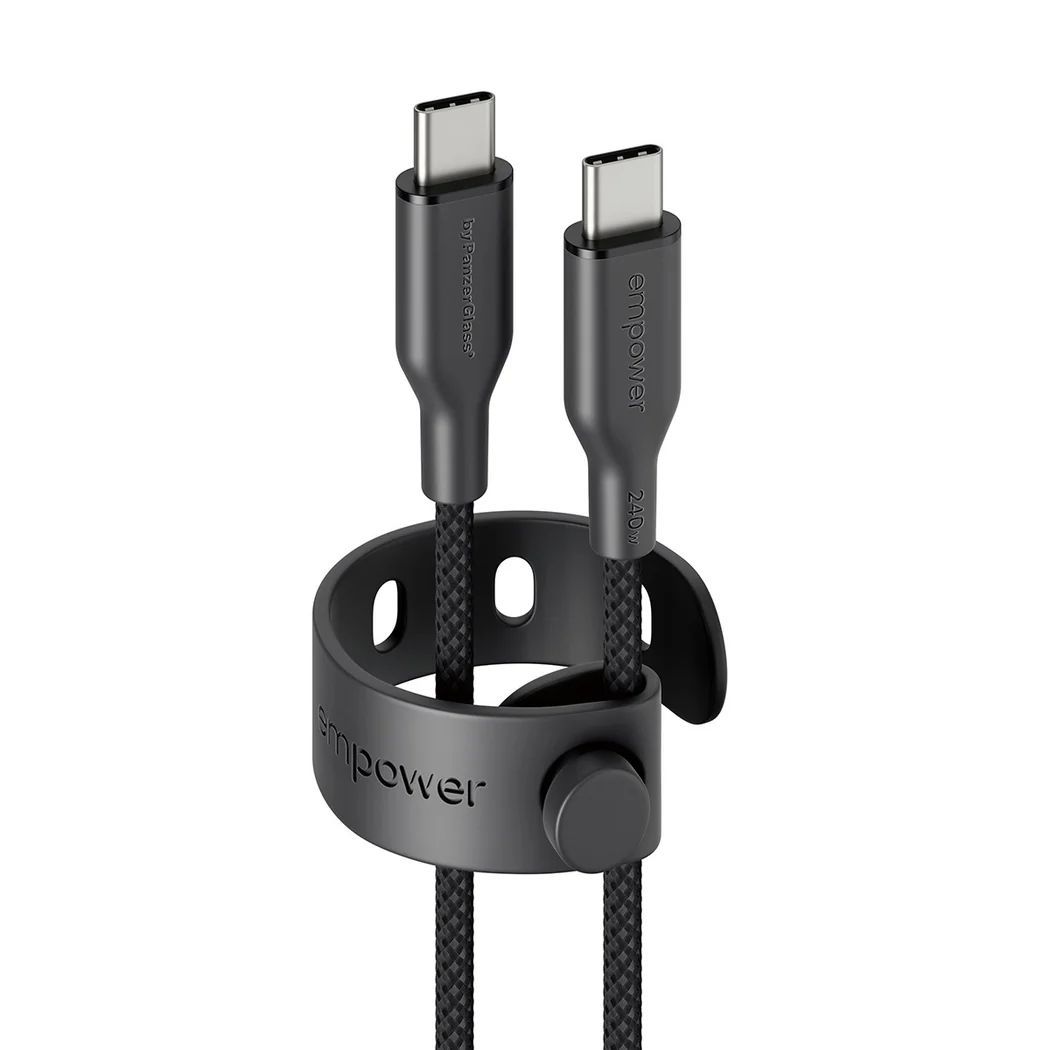 PanzerGlass 240W USB-C to USB-C USB 2.0 cable 2m Black PanzerGlass 240W USB-C to USB-C USB 2.0 cable 2m Black