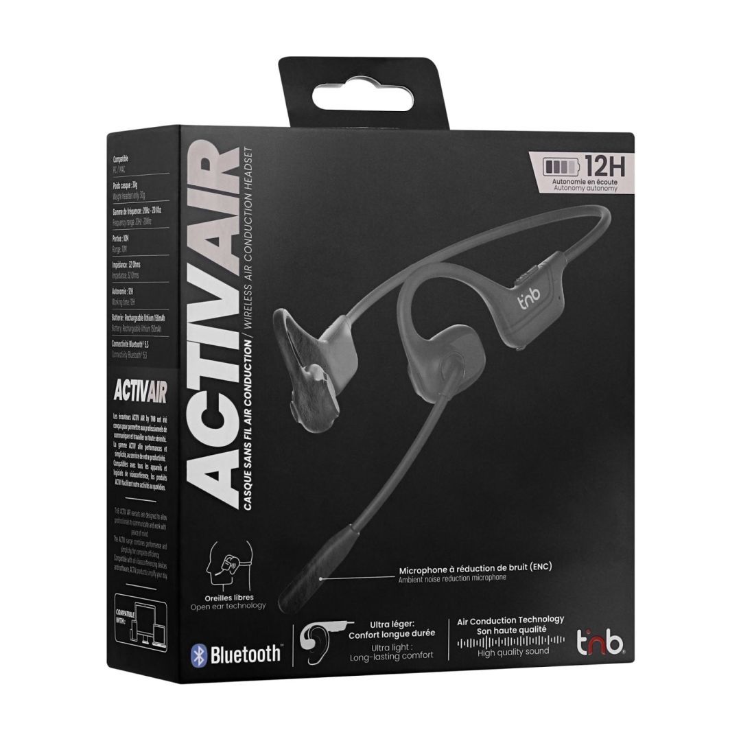 TnB Activair Ultra-light Bluetooth Headset Black TnB Activair Ultra-light Bluetooth Headset Black
