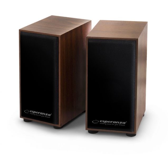 Esperanza EP122 Folk Stereo speakers 2.0 Wood Esperanza EP122 Folk Stereo speakers 2.0 Wood