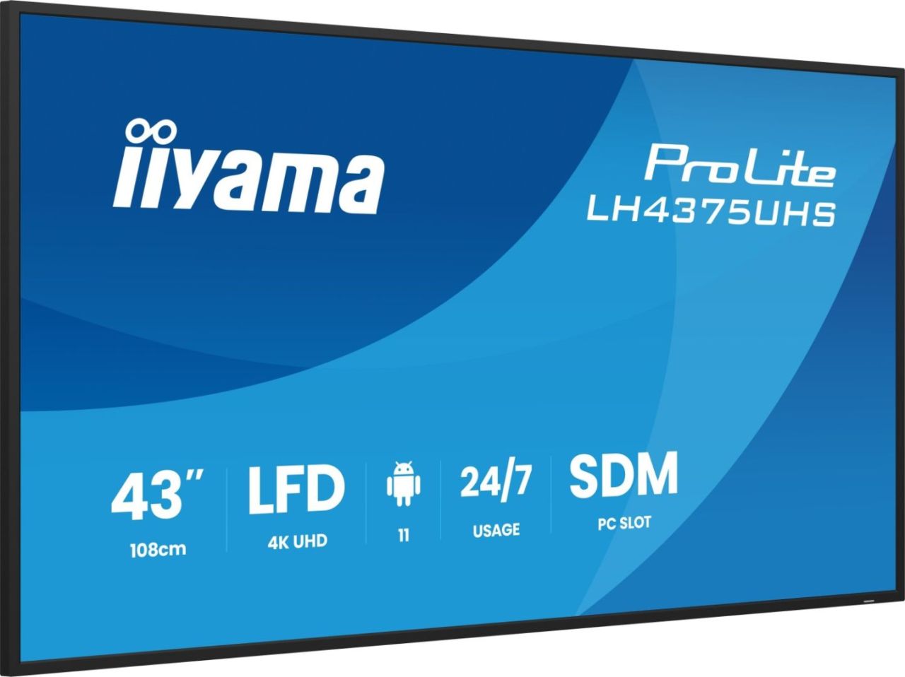 iiyama 42,5" LH4375UHS-B2AG IPS LED iiyama 42,5" LH4375UHS-B2AG IPS LED