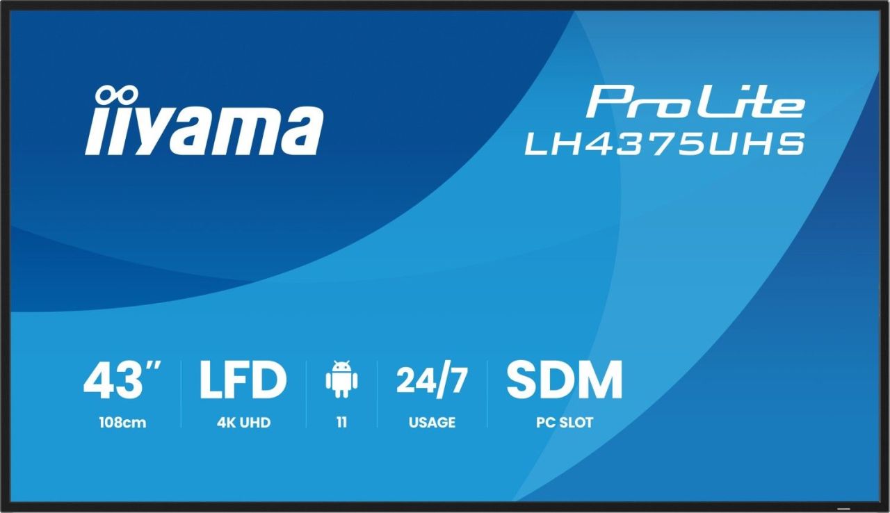 iiyama 42,5" LH4375UHS-B2AG IPS LED iiyama 42,5" LH4375UHS-B2AG IPS LED