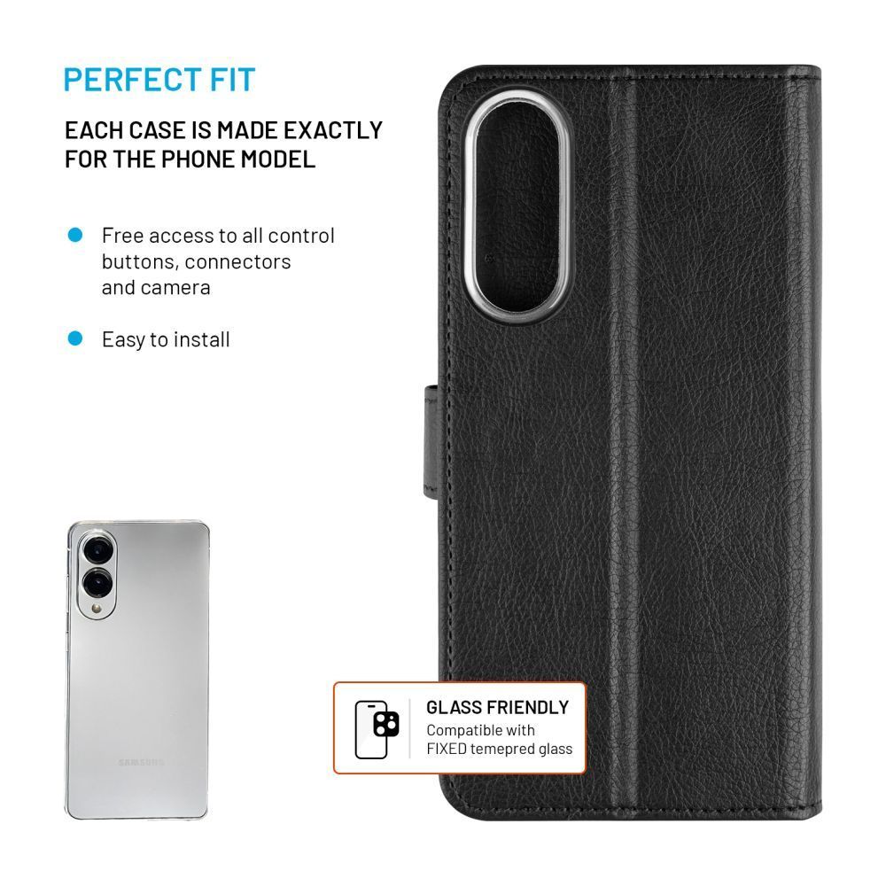 FIXED oldalra nyíló telefontok Samsung Galaxy S25 Edge 5G, fekete