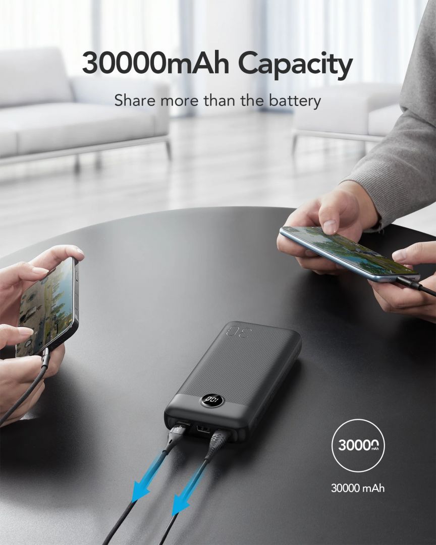 Veger VP3008PD L30 30000mAh Powerbank Black Veger VP3008PD L30 30000mAh Powerbank Black