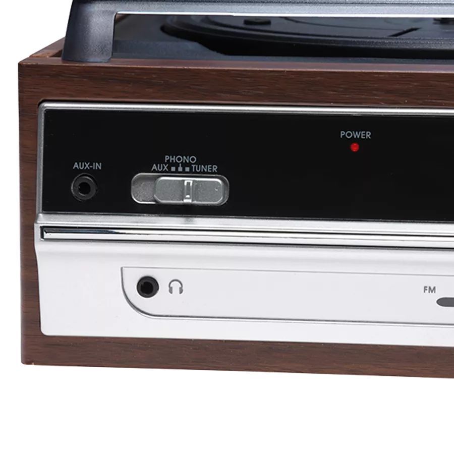 Denver VPR-190MK2 Retro turntable with radio & built-in speakers