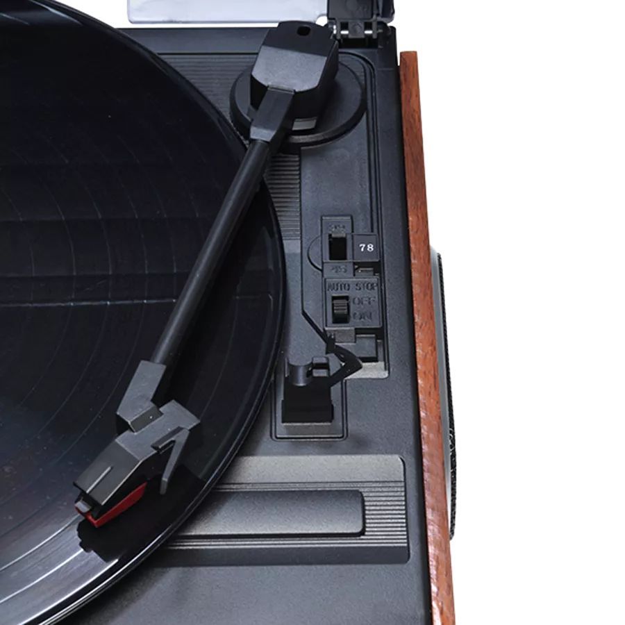 Denver VPR-190MK2 Retro turntable with radio & built-in speakers