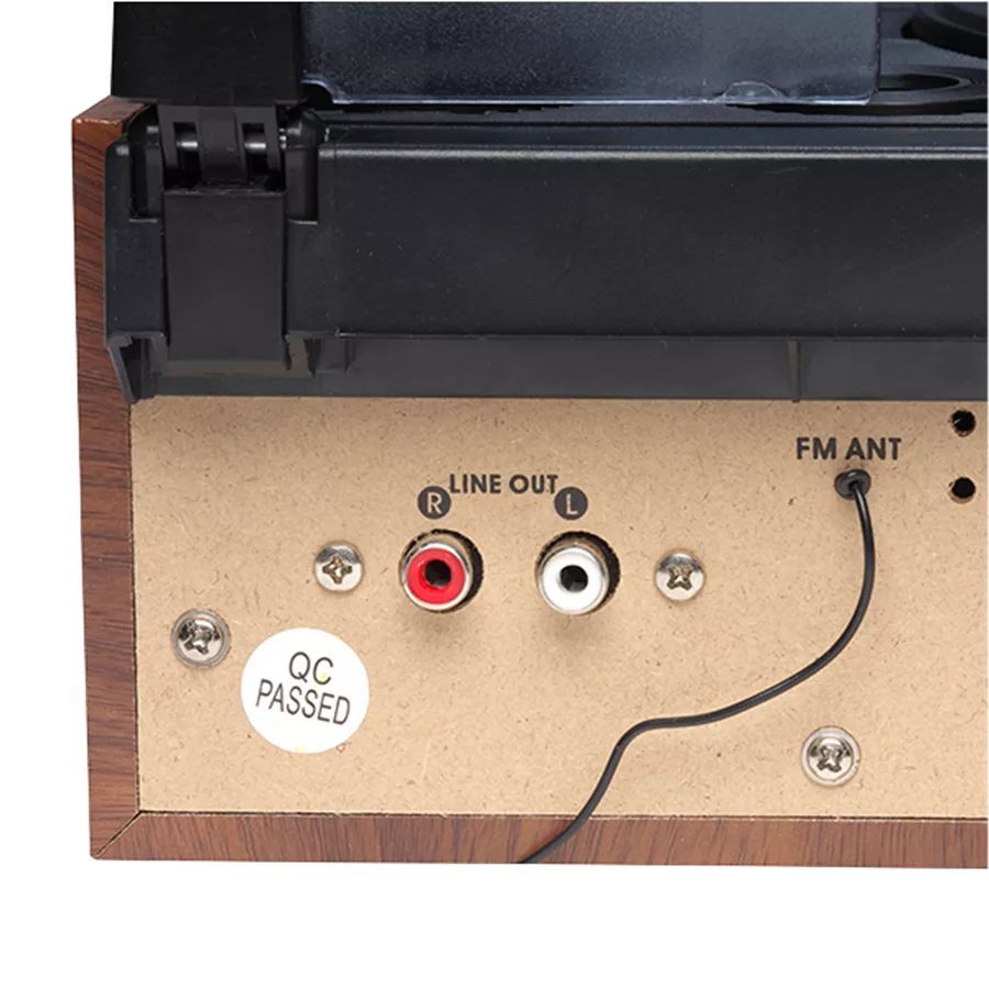 Denver VPR-190MK2 Retro turntable with radio & built-in speakers